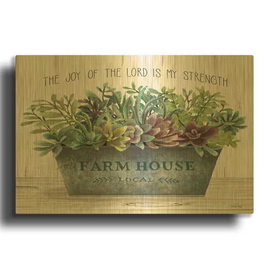 'The Joy of the Lord' By Cindy Jacobs Gold Metal Wall Art