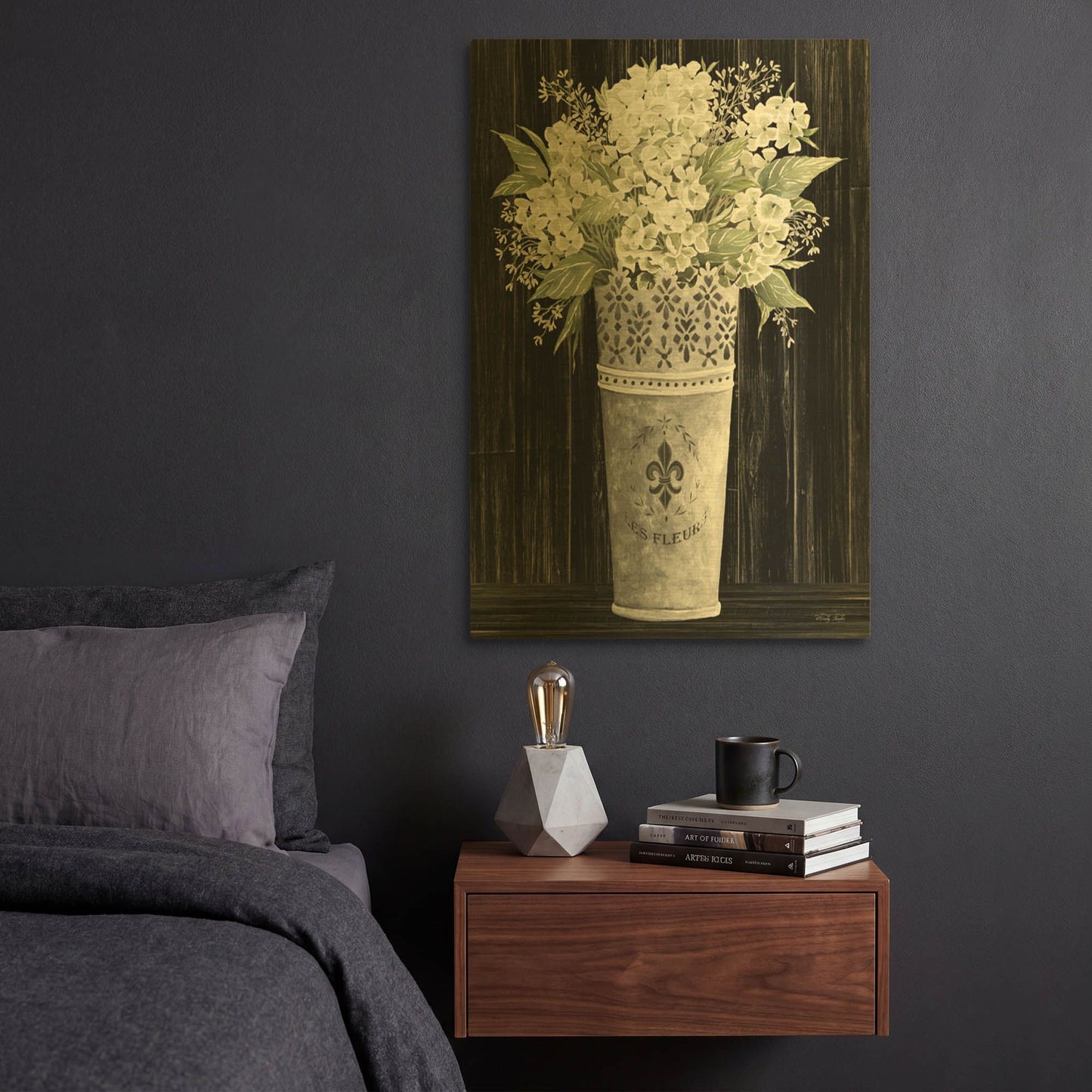 'Punched Tin Floral I' By Cindy Jacobs Gold Metal Wall Art