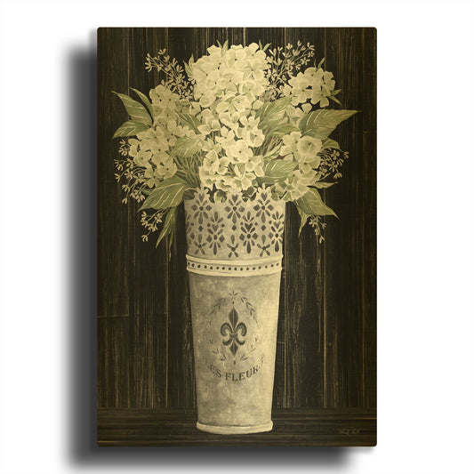 'Punched Tin Floral I' By Cindy Jacobs Gold Metal Wall Art