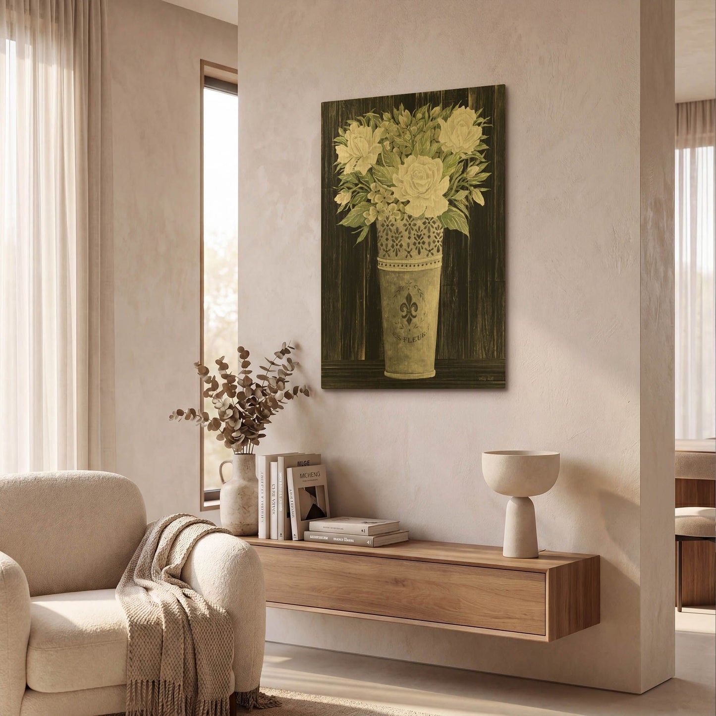 'Punched Tin Floral III' By Cindy Jacobs Gold Metal Wall Art