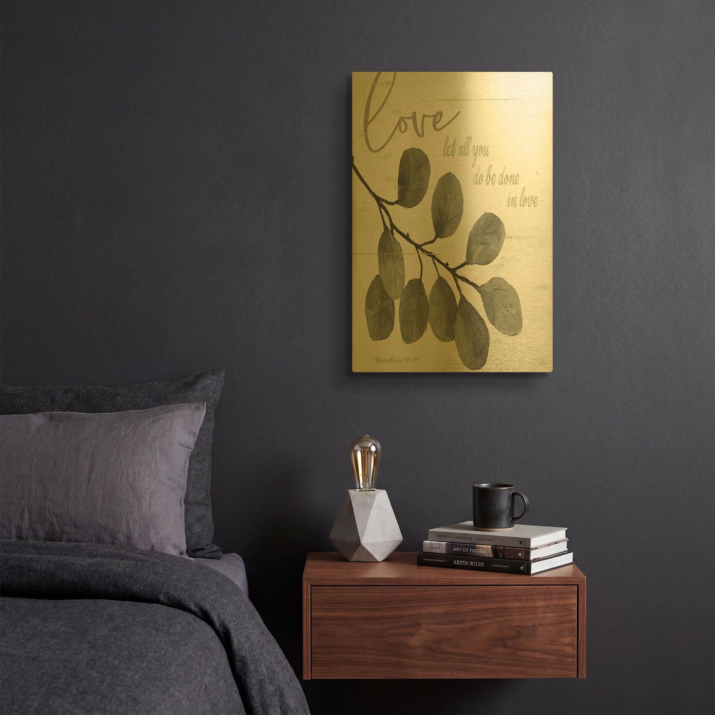 'Let All You Do Be Done in Love' By Cindy Jacobs Gold Metal Wall Art