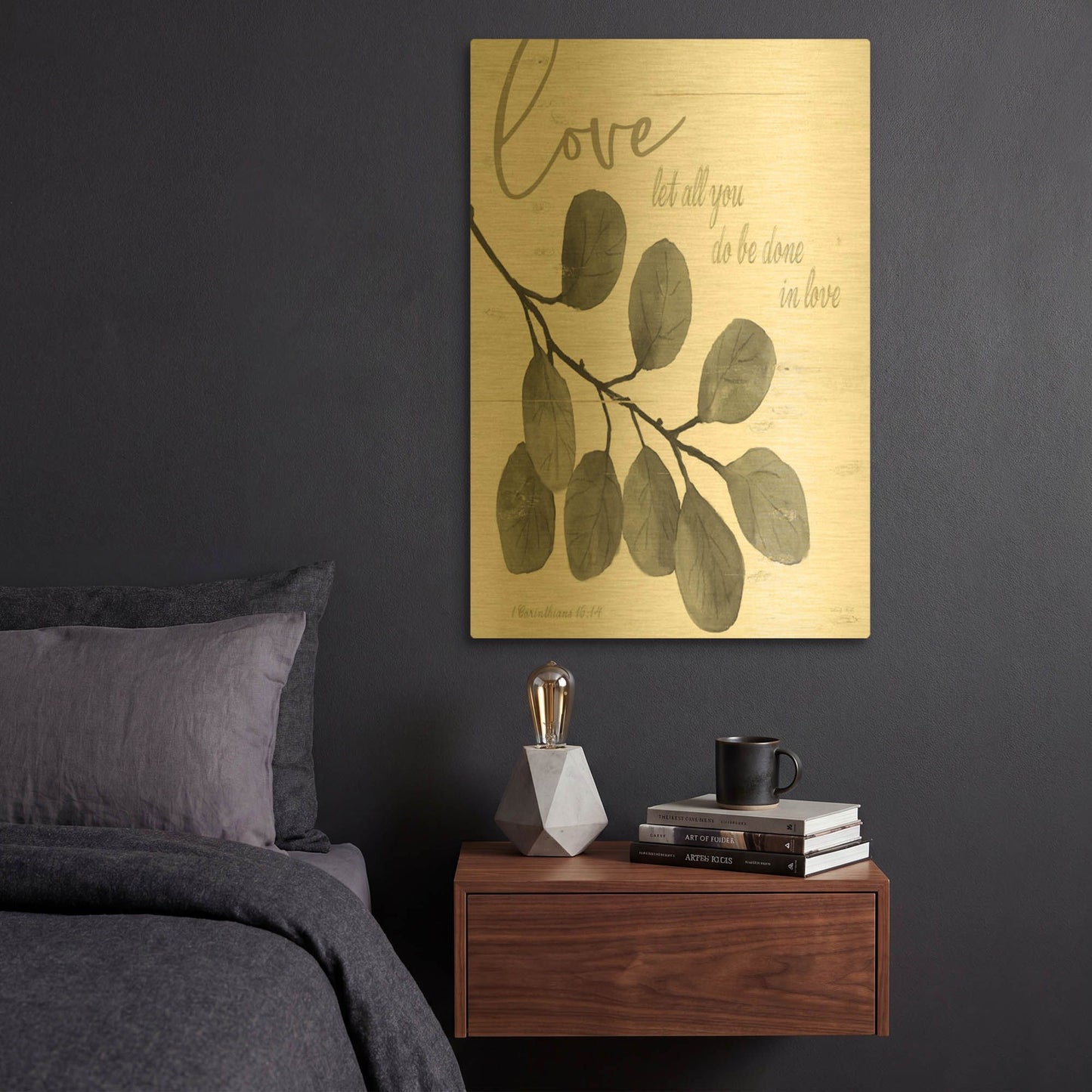 'Let All You Do Be Done in Love' By Cindy Jacobs Gold Metal Wall Art