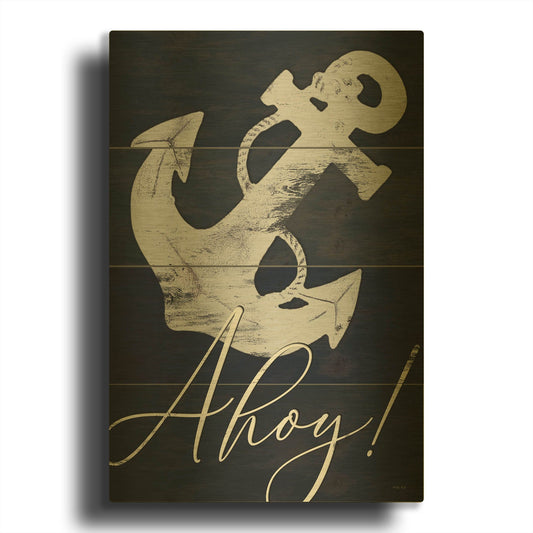 'Anchor Ahoy' By Cindy Jacobs Gold Metal Wall Art