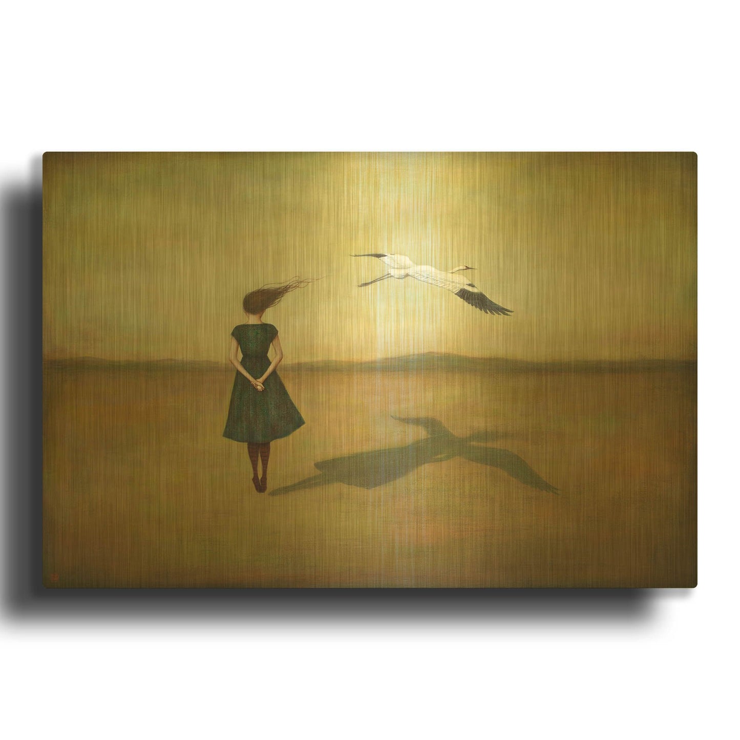 'Eggscapism' By Duy Huynh Gold Metal Wall Art
