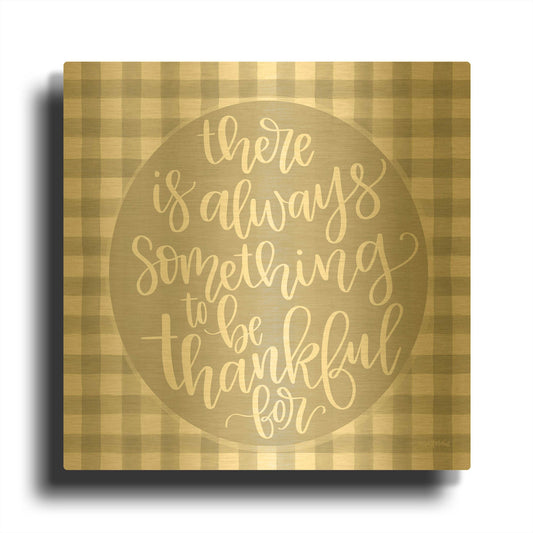 'Always Something' By Imperfect Dust Gold Metal Wall Art
