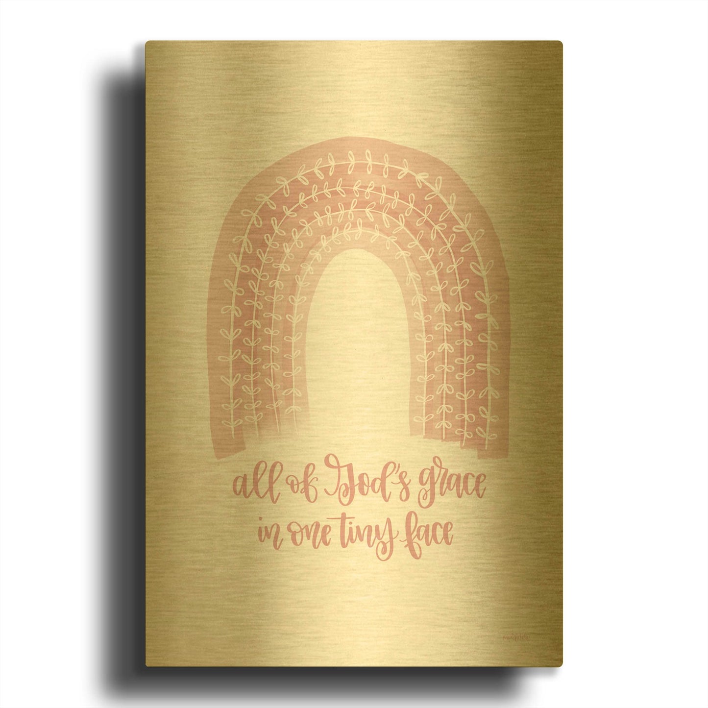 'All of God' By Imperfect Dust Gold Metal Wall Art