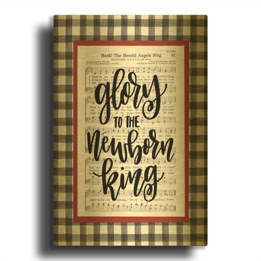 'Glory to the Newborn King' By Imperfect Dust Gold Metal Wall Art