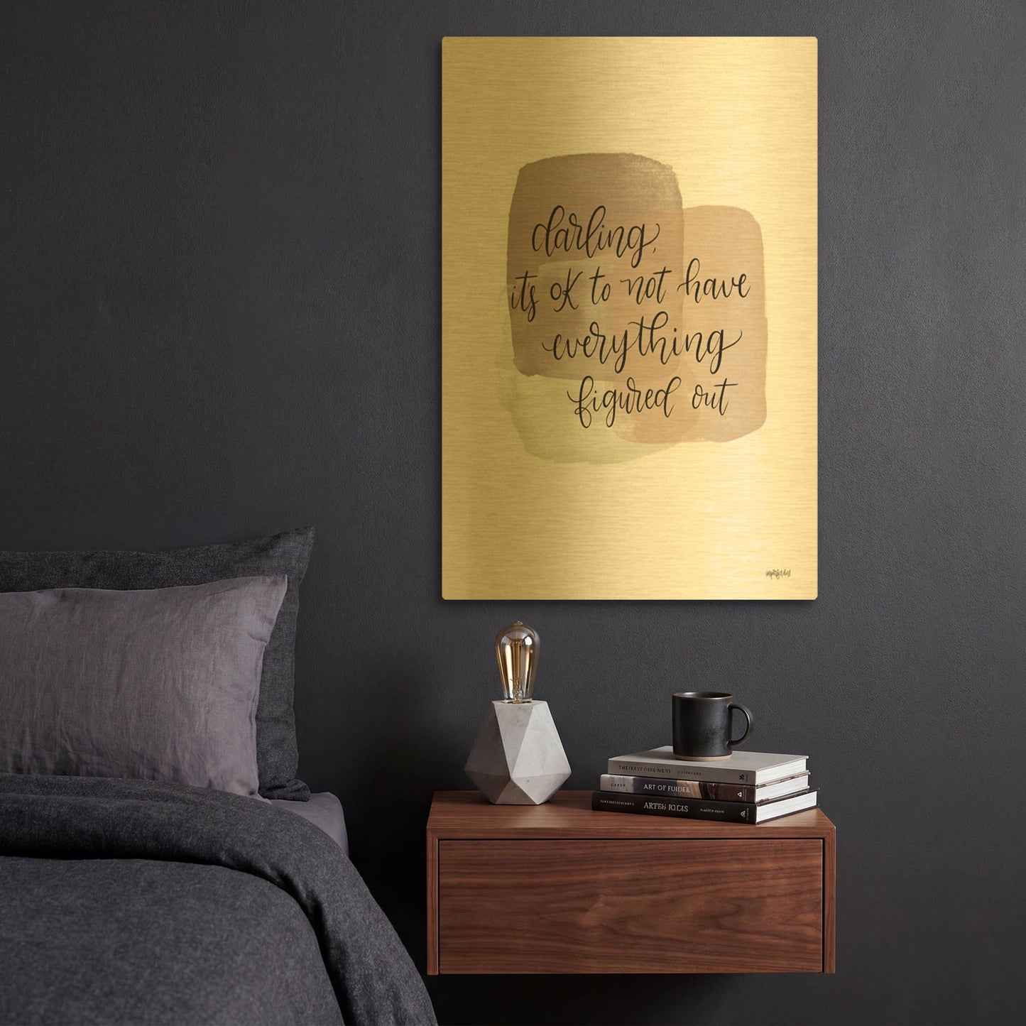 'It' By Imperfect Dust Gold Metal Wall Art