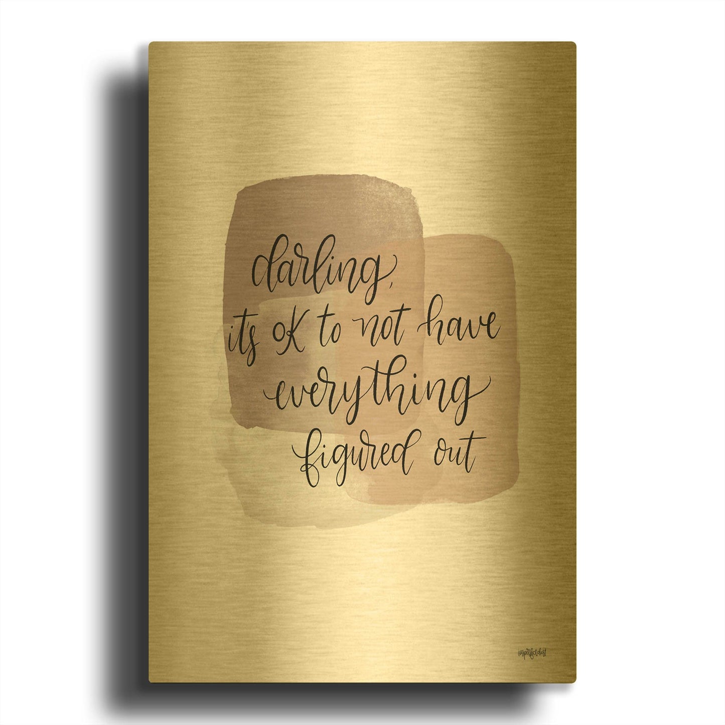 'It' By Imperfect Dust Gold Metal Wall Art