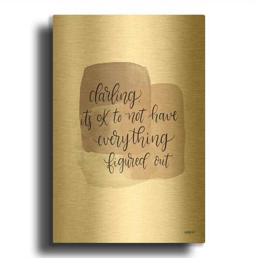 'It' By Imperfect Dust Gold Metal Wall Art