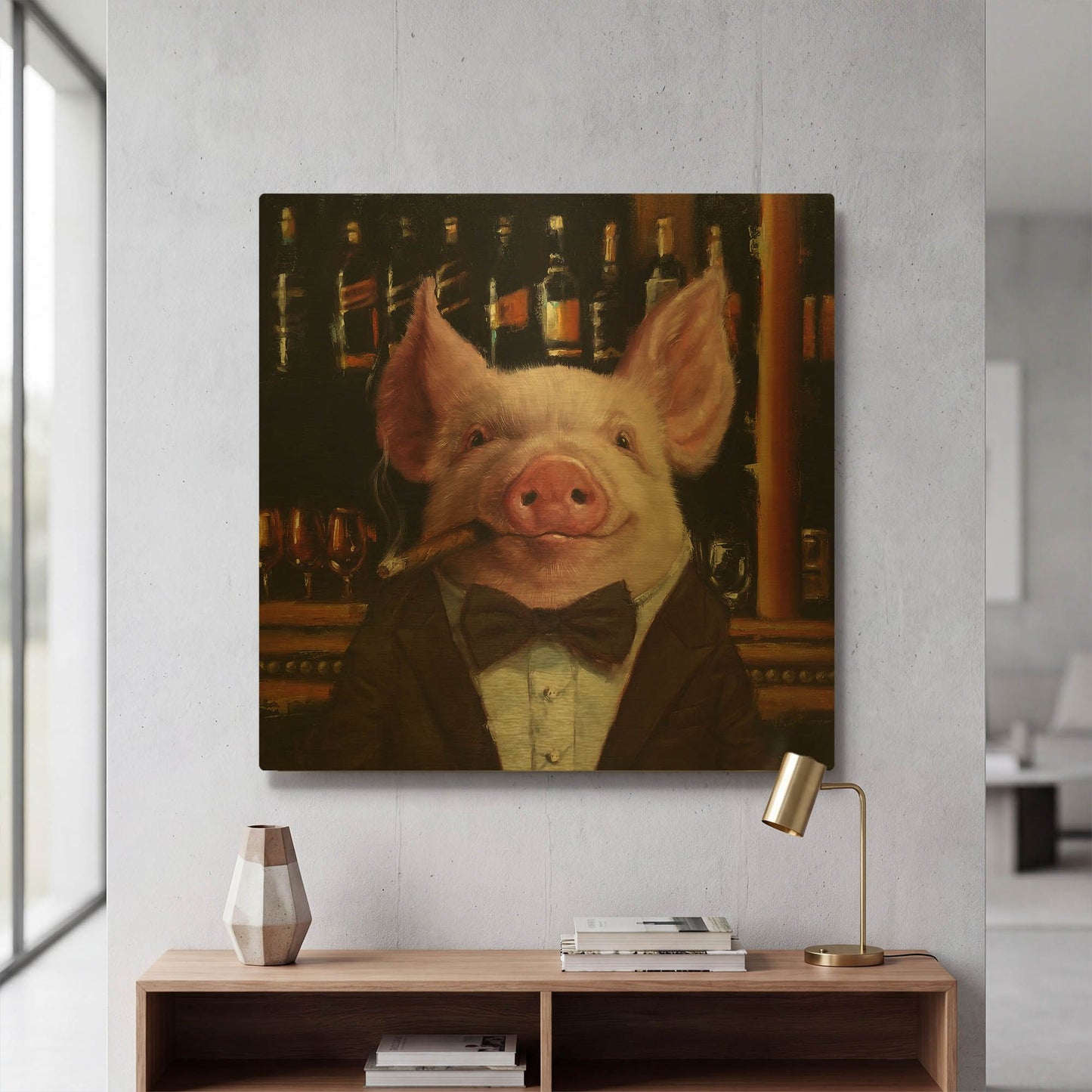 'High Roller' By Lucia Heffernan Gold Metal Wall Art