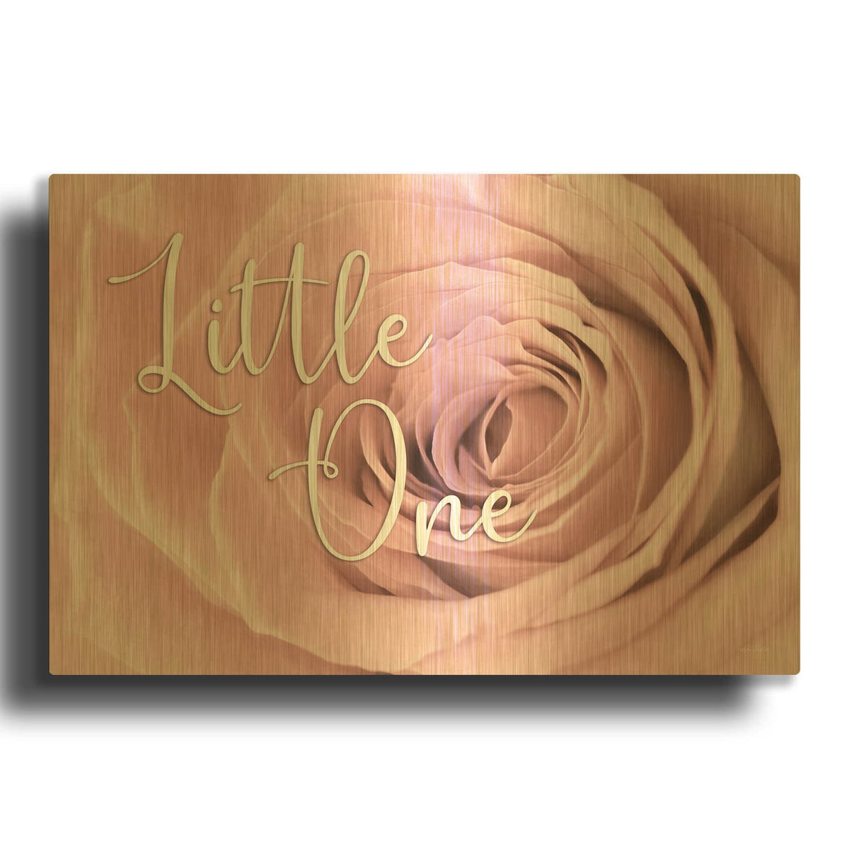 'Little One' By Lori Deiter Gold Metal Wall Art