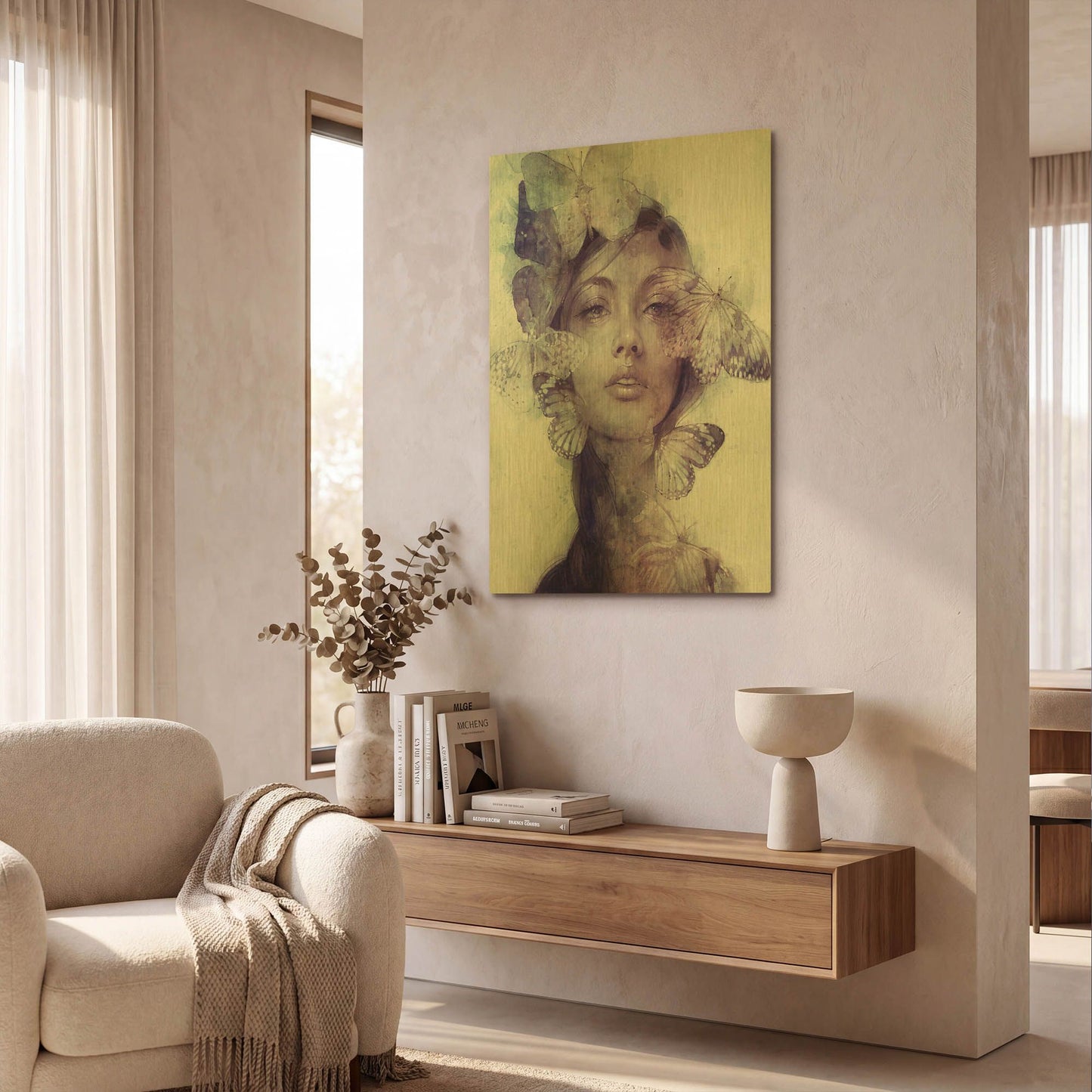 'Adorn' By Anna Dittman Gold Metal Wall Art
