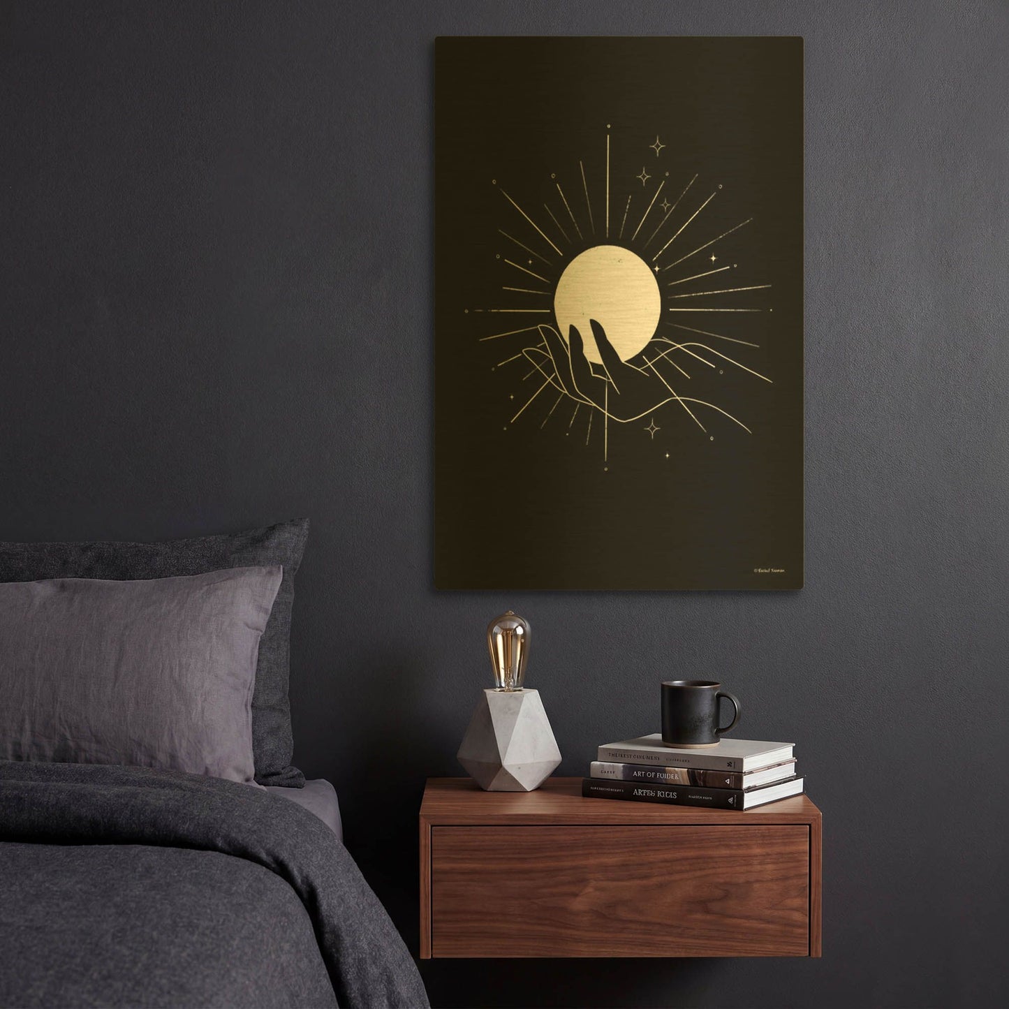 'I' By Rachel Nieman Gold Metal Wall Art