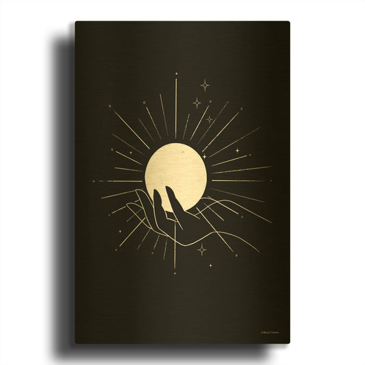 'I' By Rachel Nieman Gold Metal Wall Art