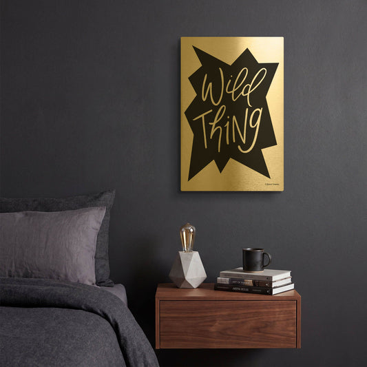 'Wild Thing' By Rachel Nieman Gold Metal Wall Art