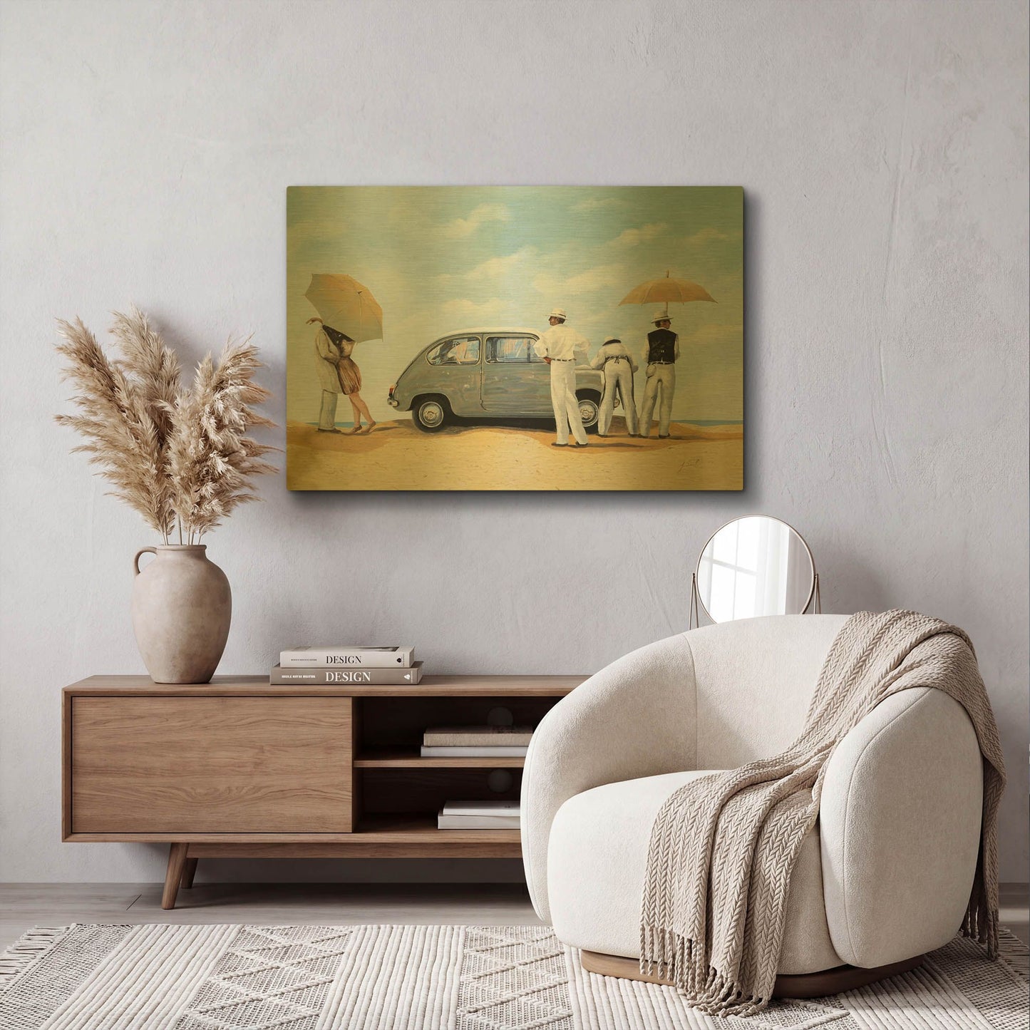 'The 600' By Guido Borelli Gold Metal Wall Art