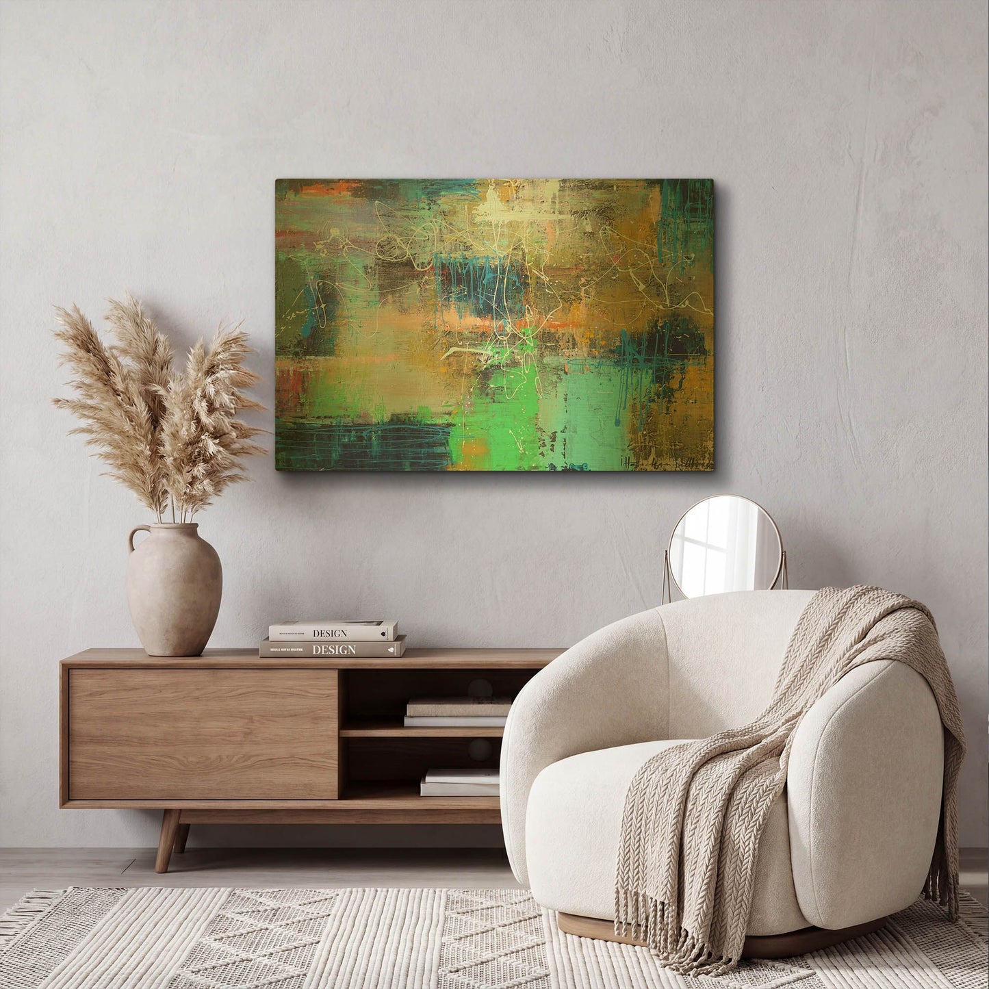 'City Reflection' By Ingeborg Herckenrath Gold Metal Wall Art