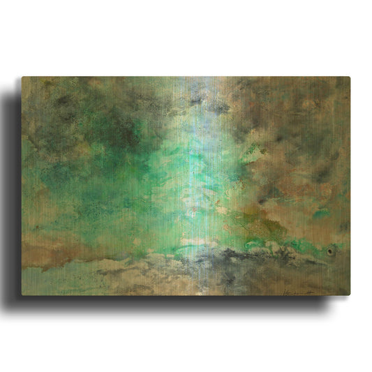'Reflections of Nature' By Ingeborg Herckenrath Gold Metal Wall Art