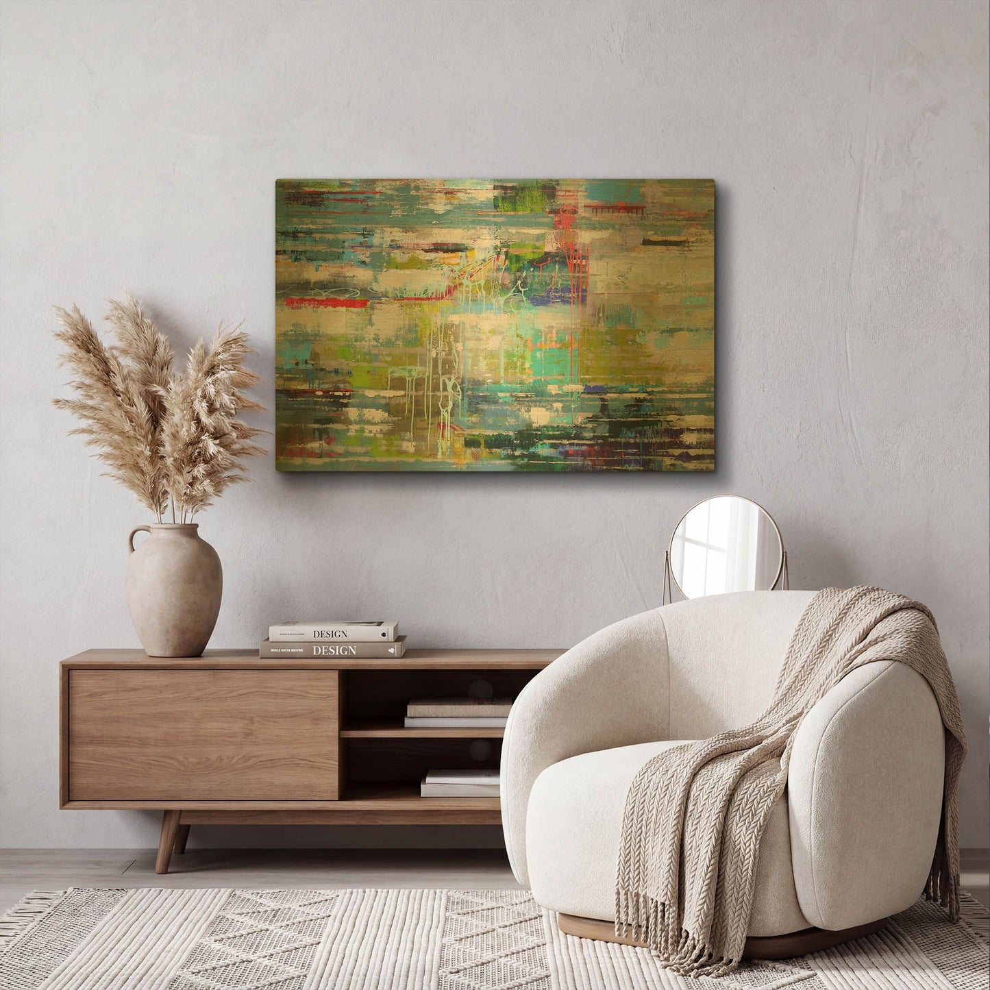 'Thoughts' By Ingeborg Herckenrath Gold Metal Wall Art
