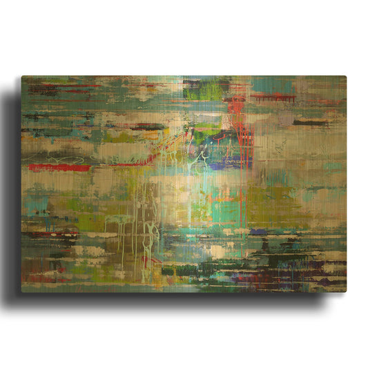 'Thoughts' By Ingeborg Herckenrath Gold Metal Wall Art