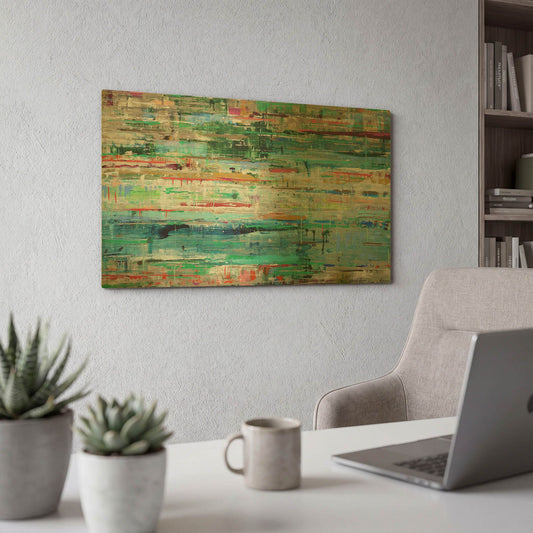 'Tropic Reflection No. 2' By Ingeborg Herckenrath Gold Metal Wall Art