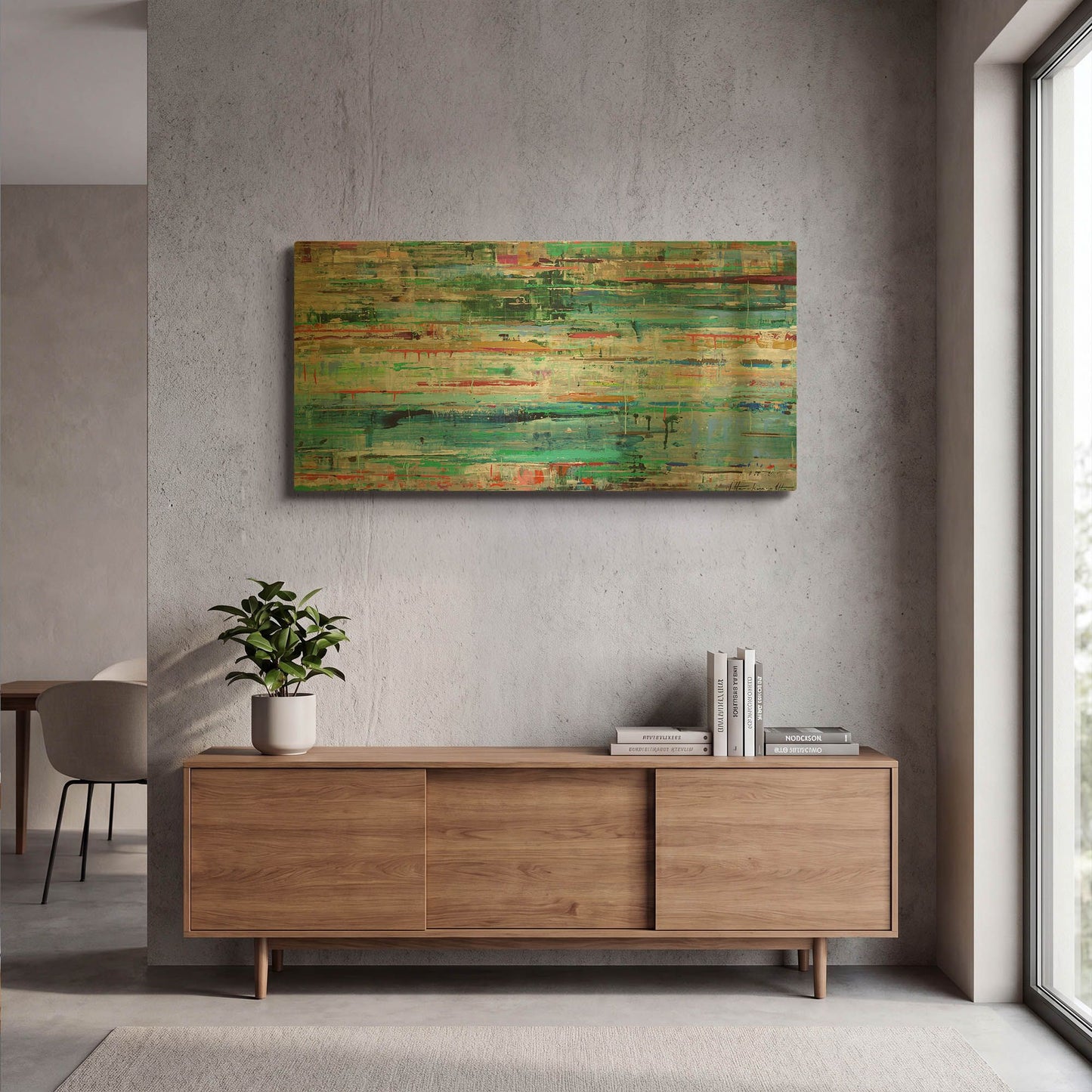 'Tropic Reflection No. 2' By Ingeborg Herckenrath Gold Metal Wall Art