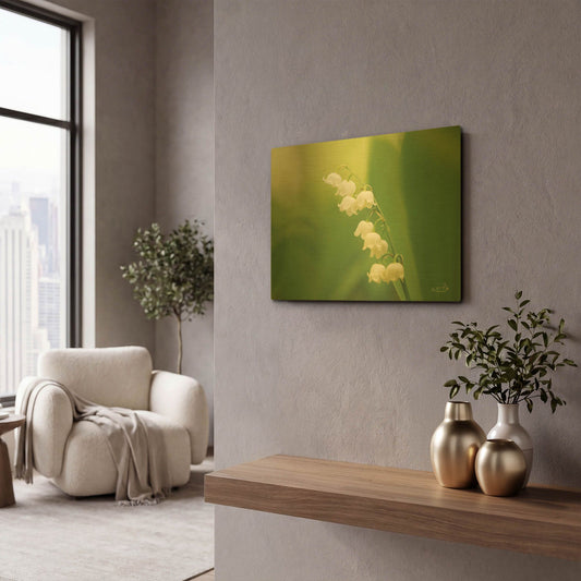 'Lily of the Valley' By Martin Podt Gold Metal Wall Art