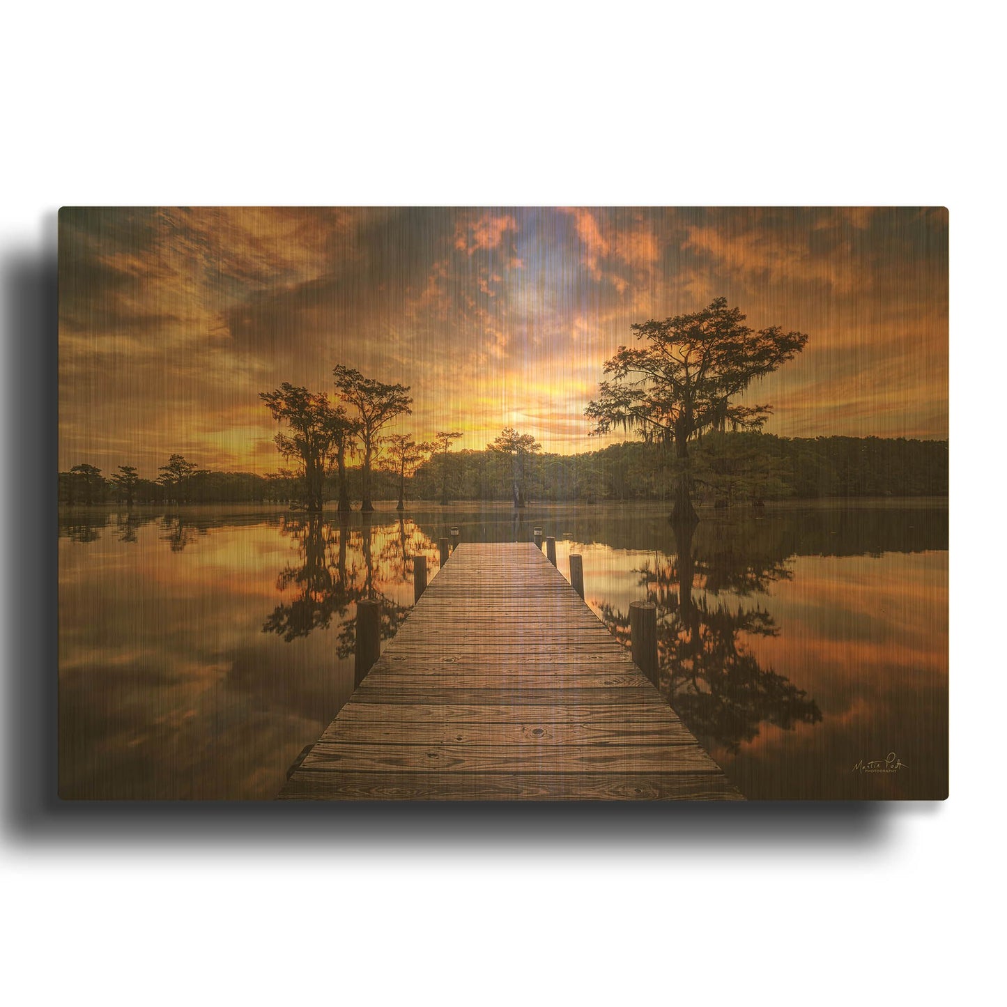 'Walk to the Sun' By Martin Podt Gold Metal Wall Art