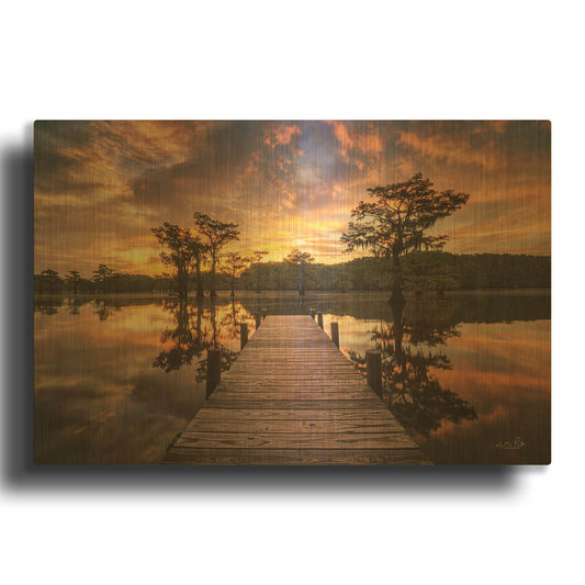 'Walk to the Sun' By Martin Podt Gold Metal Wall Art
