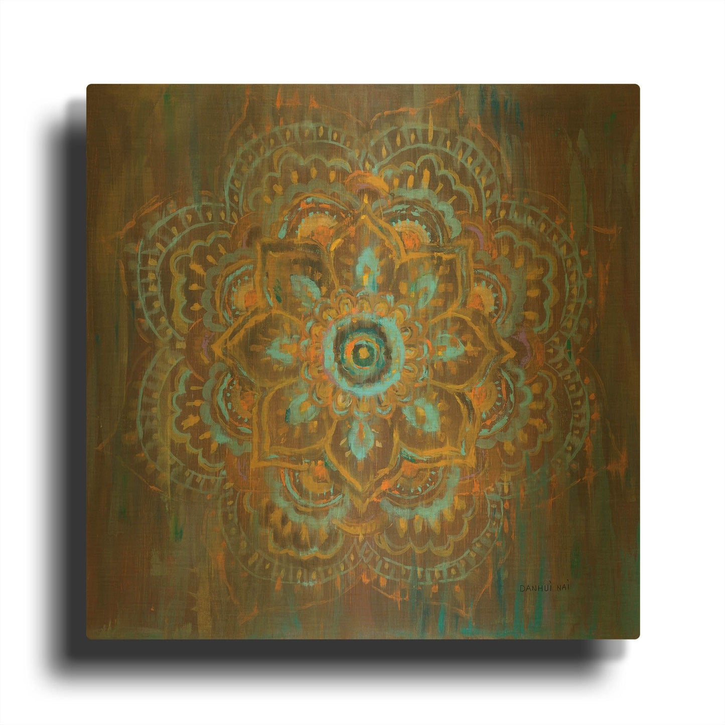 'Bombay Bohemian' By Danhui Nai Gold Metal Wall Art