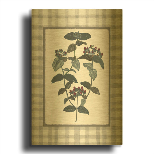 'Floral Medley 1' By Stellar Design Studio Gold Metal Wall Art