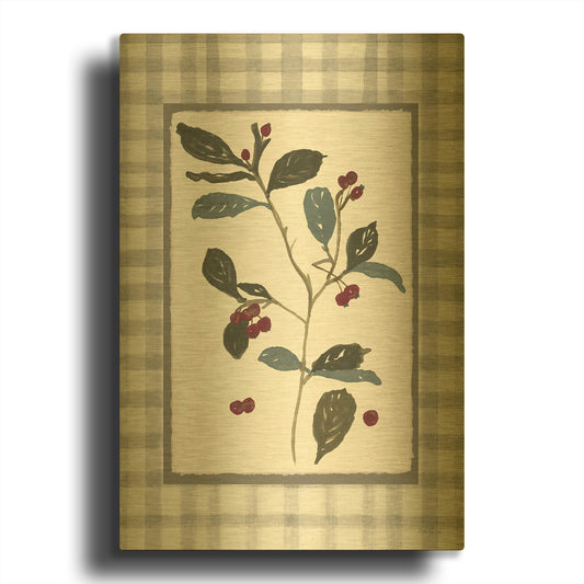 'Floral Medley 4' By Stellar Design Studio Gold Metal Wall Art