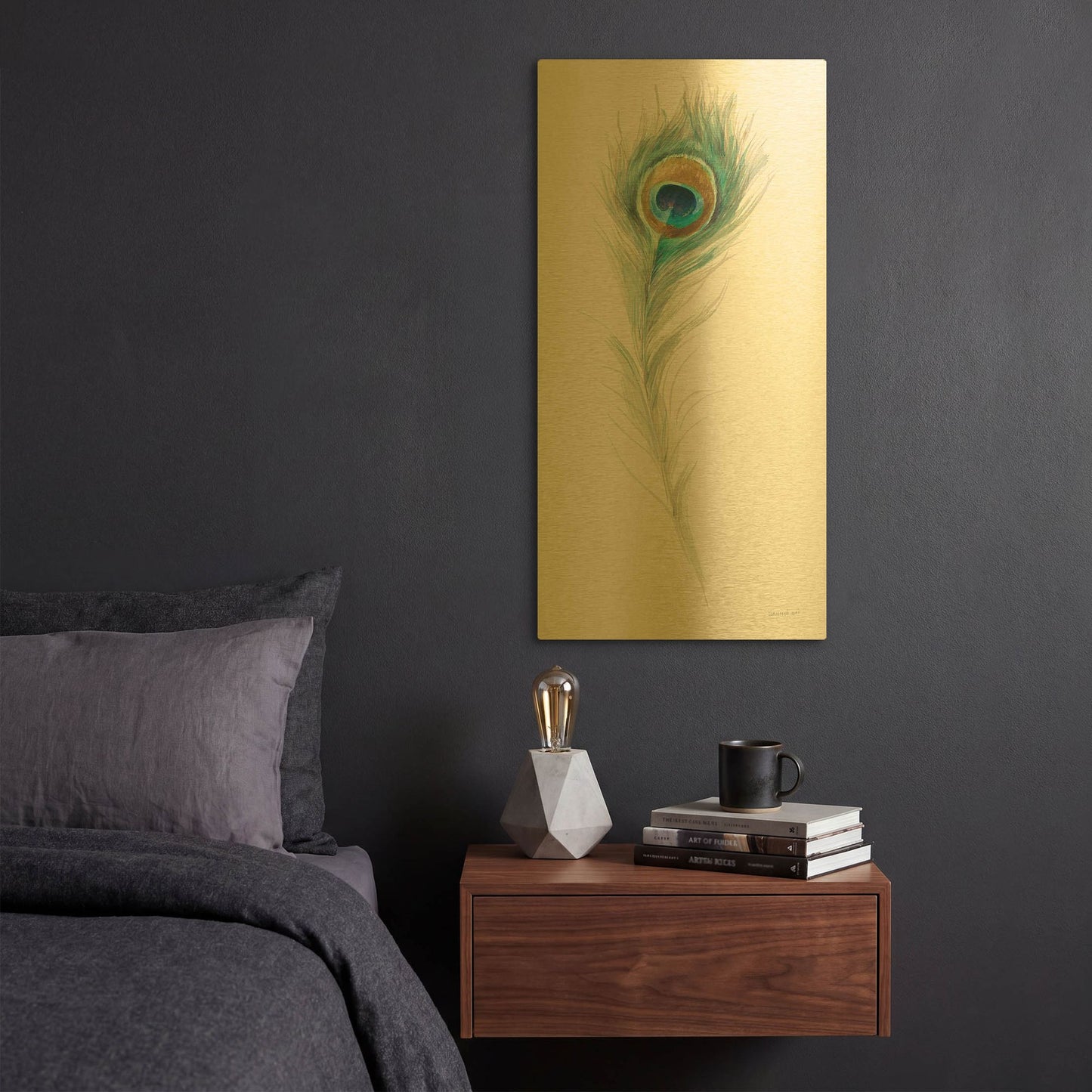 'Jaipur' By Danhui Nai Gold Metal Wall Art