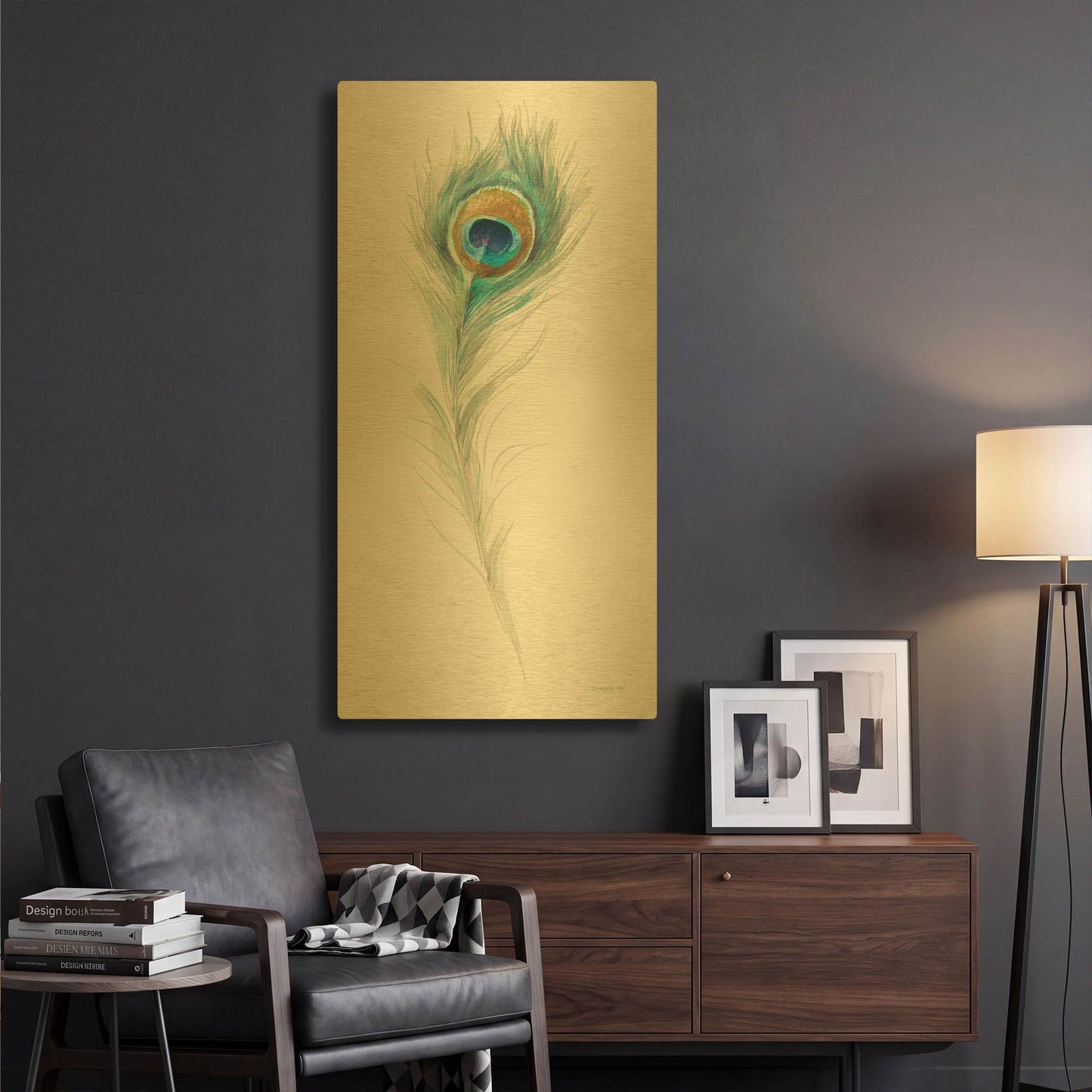 'Jaipur' By Danhui Nai Gold Metal Wall Art