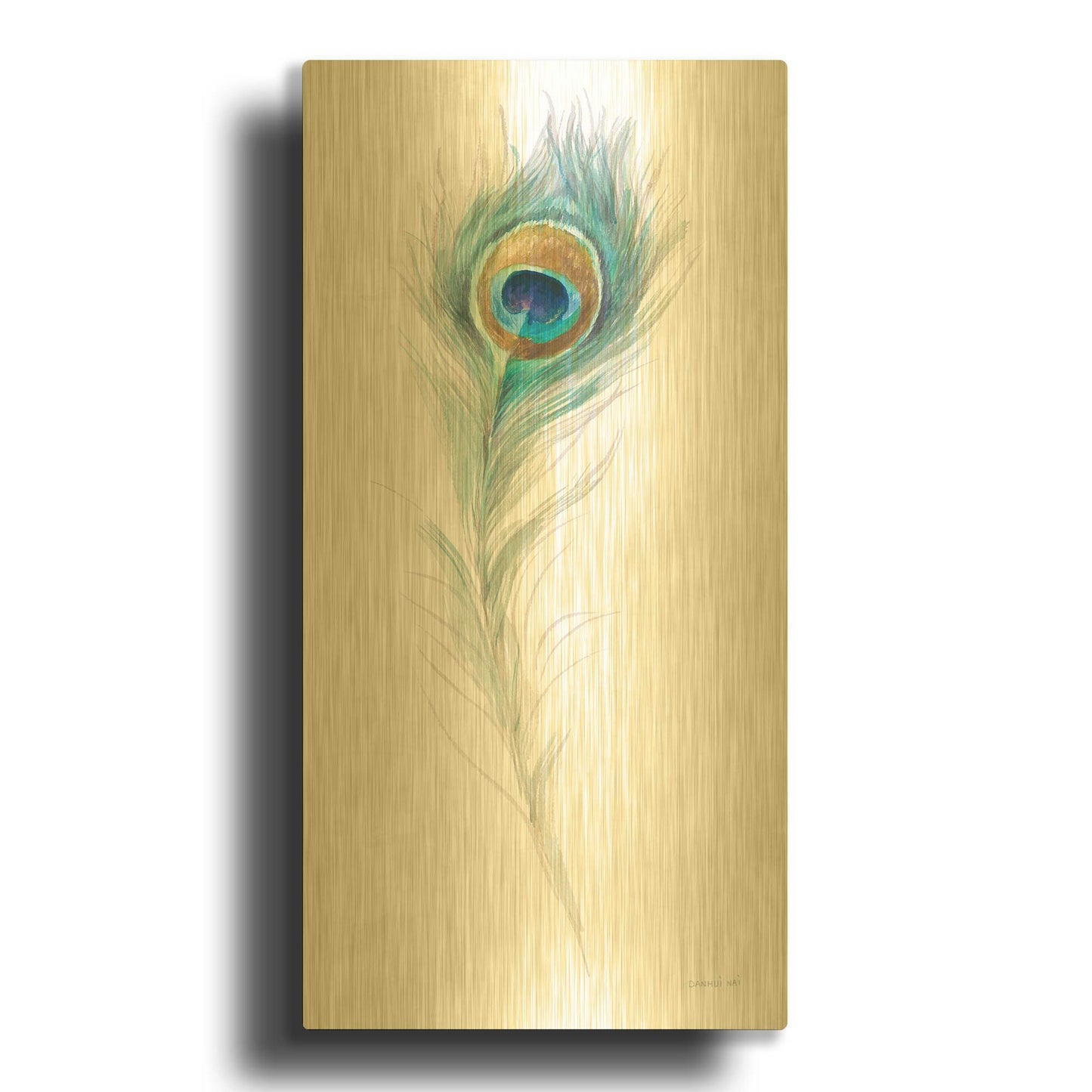 'Jaipur' By Danhui Nai Gold Metal Wall Art