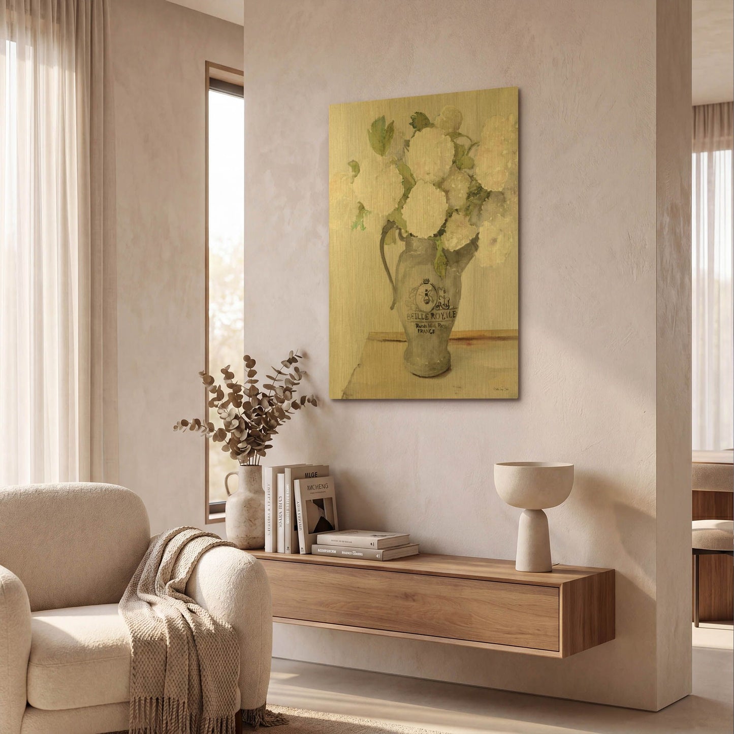 'Parisian Pot 2' By Stellar Design Studio Gold Metal Wall Art