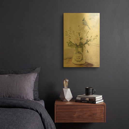 'Parisian Pot 3' By Stellar Design Studio Gold Metal Wall Art