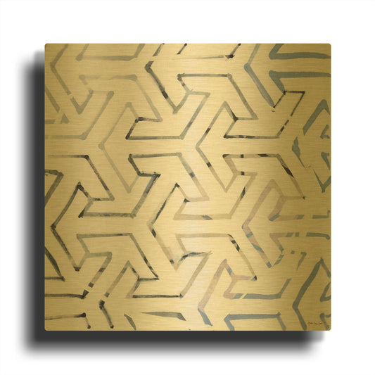 'Geometry' By Stellar Design Studio Gold Metal Wall Art