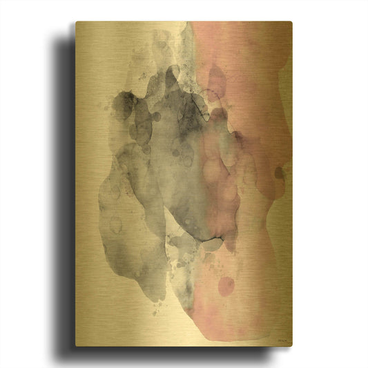 'Paris Abstract' By Stellar Design Studio Gold Metal Wall Art