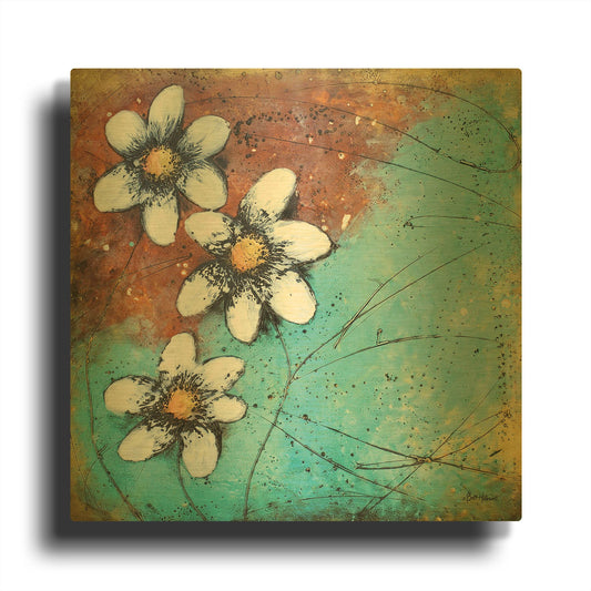 'Custom Balance I' By Britt Hallowell Gold Metal Wall Art