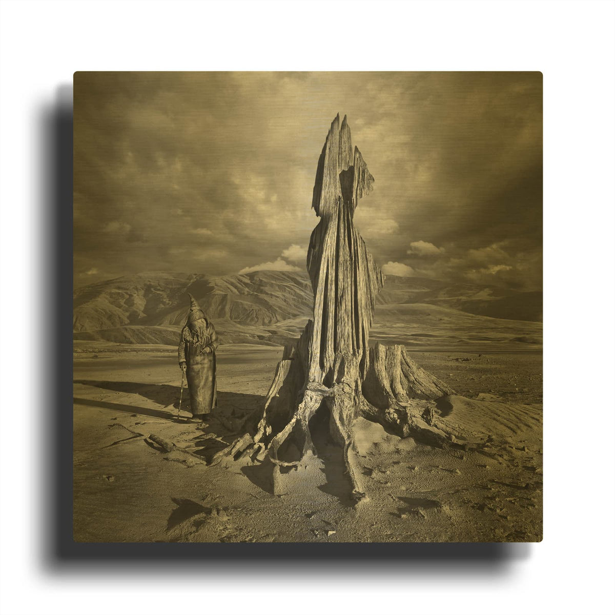 'Archetype' By Dariusz Klimczak Gold Metal Wall Art