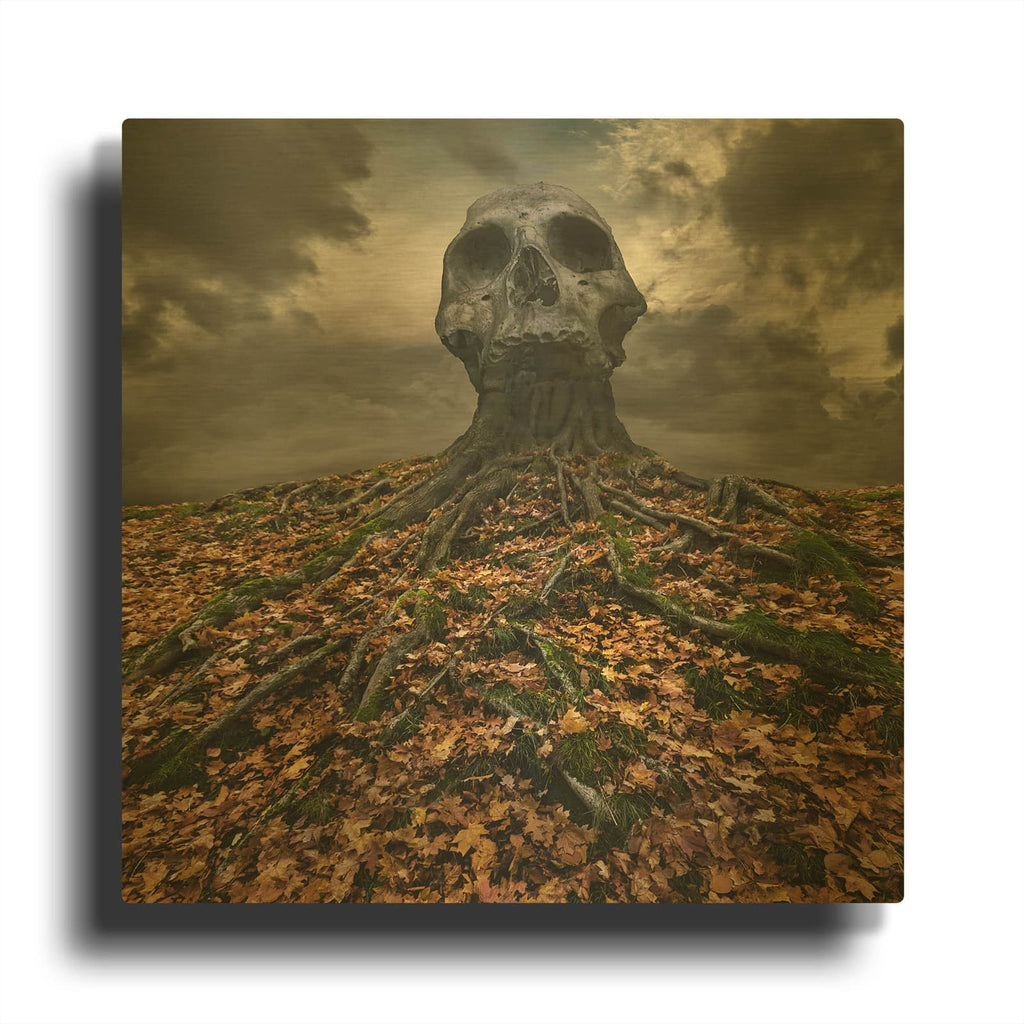 'Czacha' By Dariusz Klimczak Gold Metal Wall Art