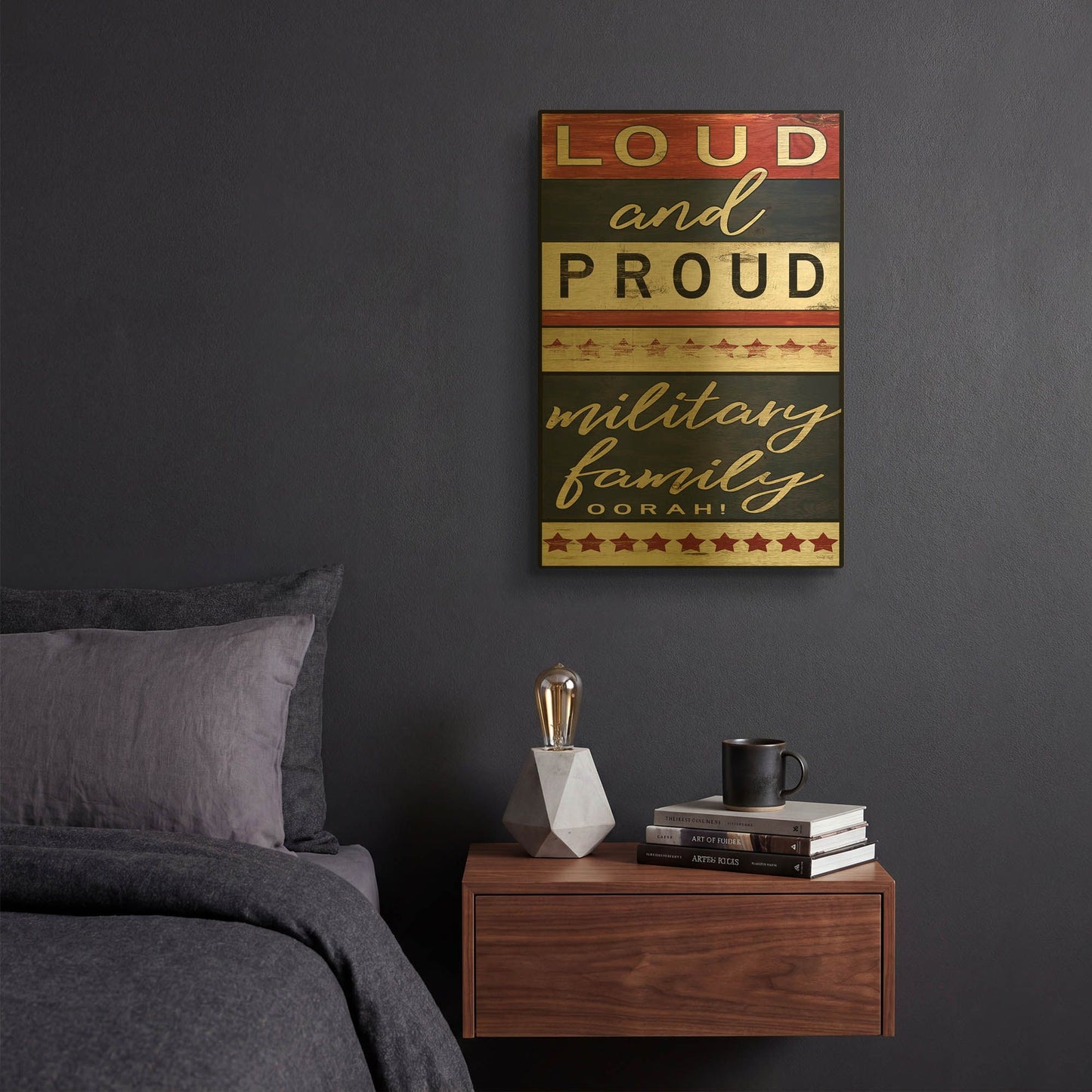 'Loud and Proud' By Cindy Jacobs Gold Metal Wall Art