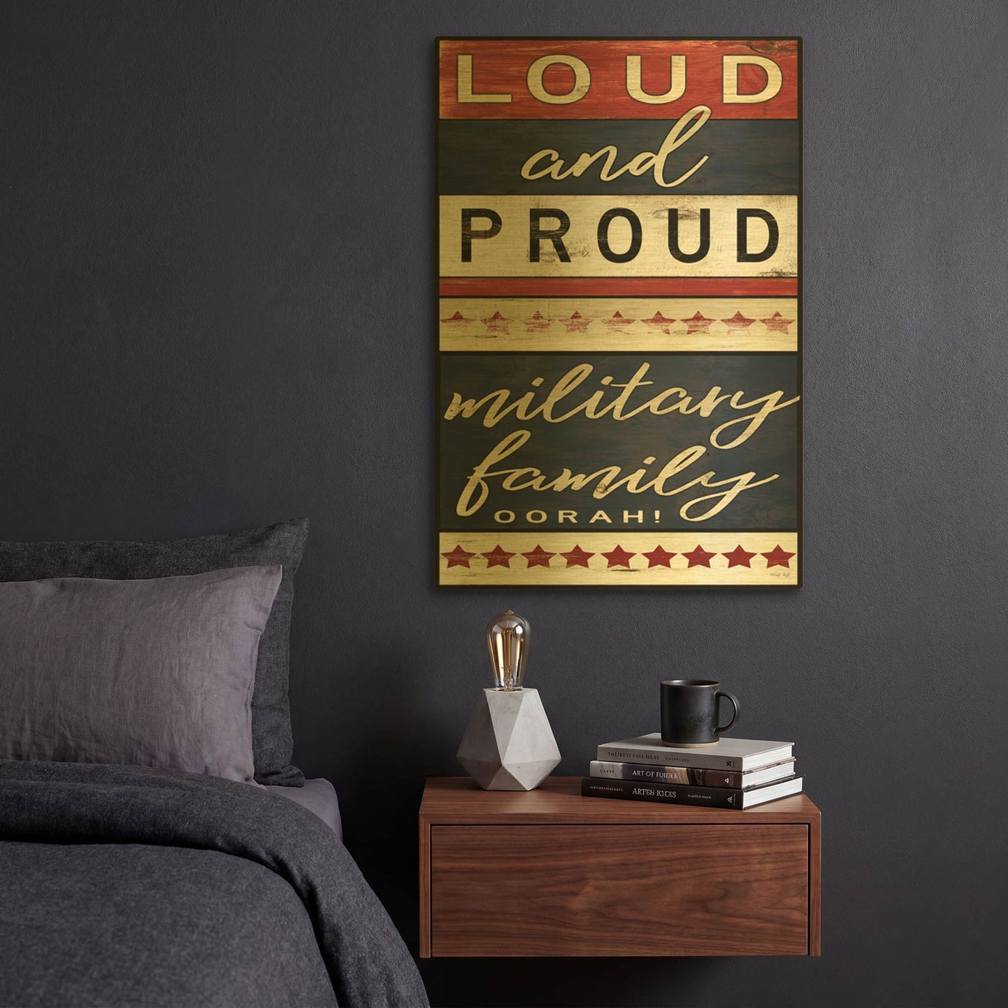 'Loud and Proud' By Cindy Jacobs Gold Metal Wall Art