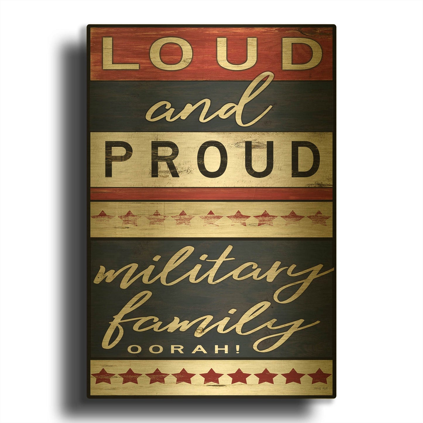 'Loud and Proud' By Cindy Jacobs Gold Metal Wall Art