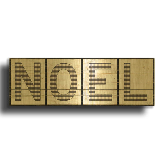 'Noel' By Cindy Jacobs Gold Metal Wall Art