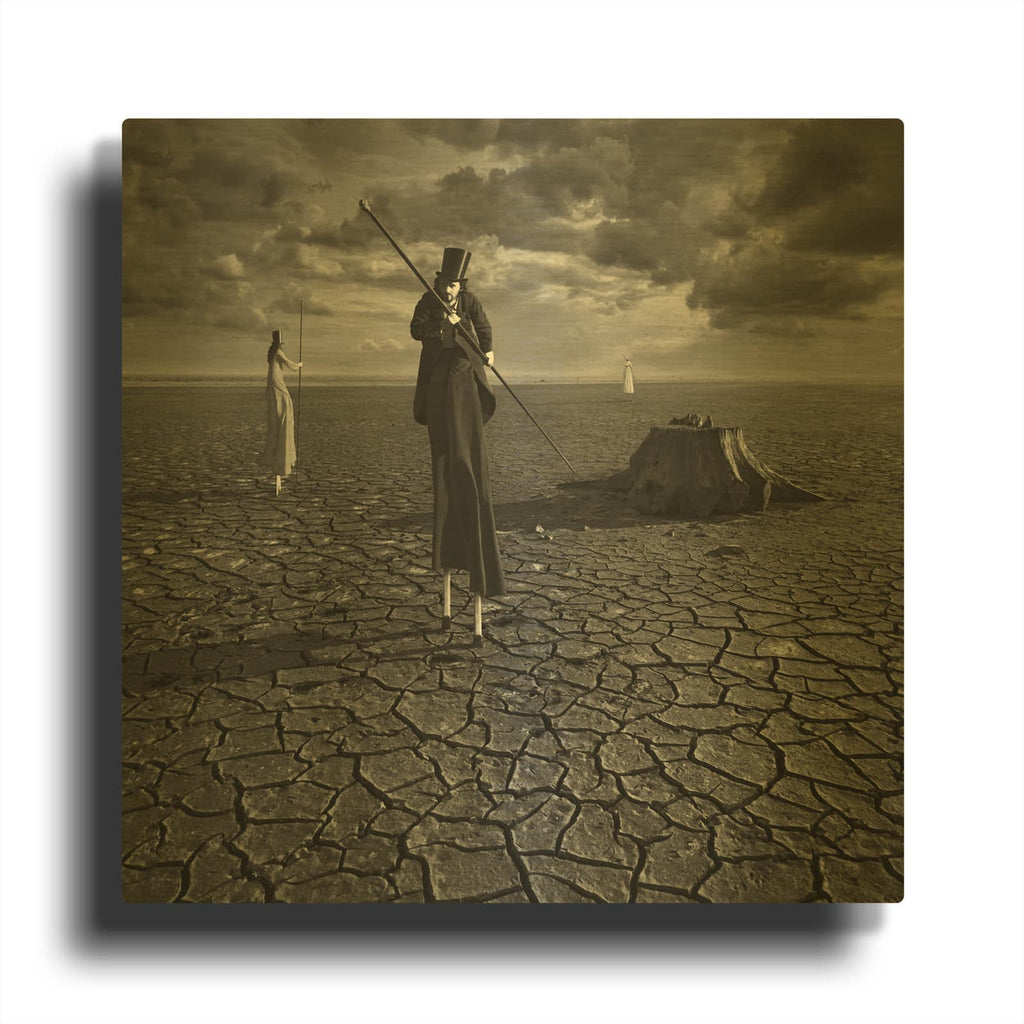 'Gypsies' By Dariusz Klimczak Gold Metal Wall Art