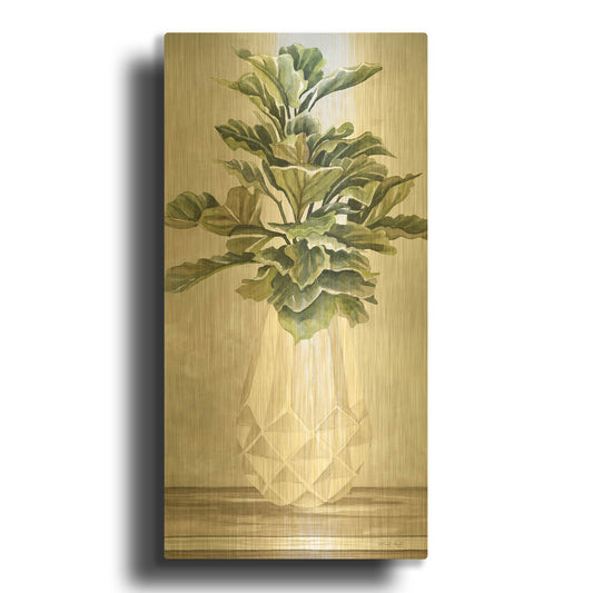 'Simple Beauty II' By Cindy Jacobs Gold Metal Wall Art