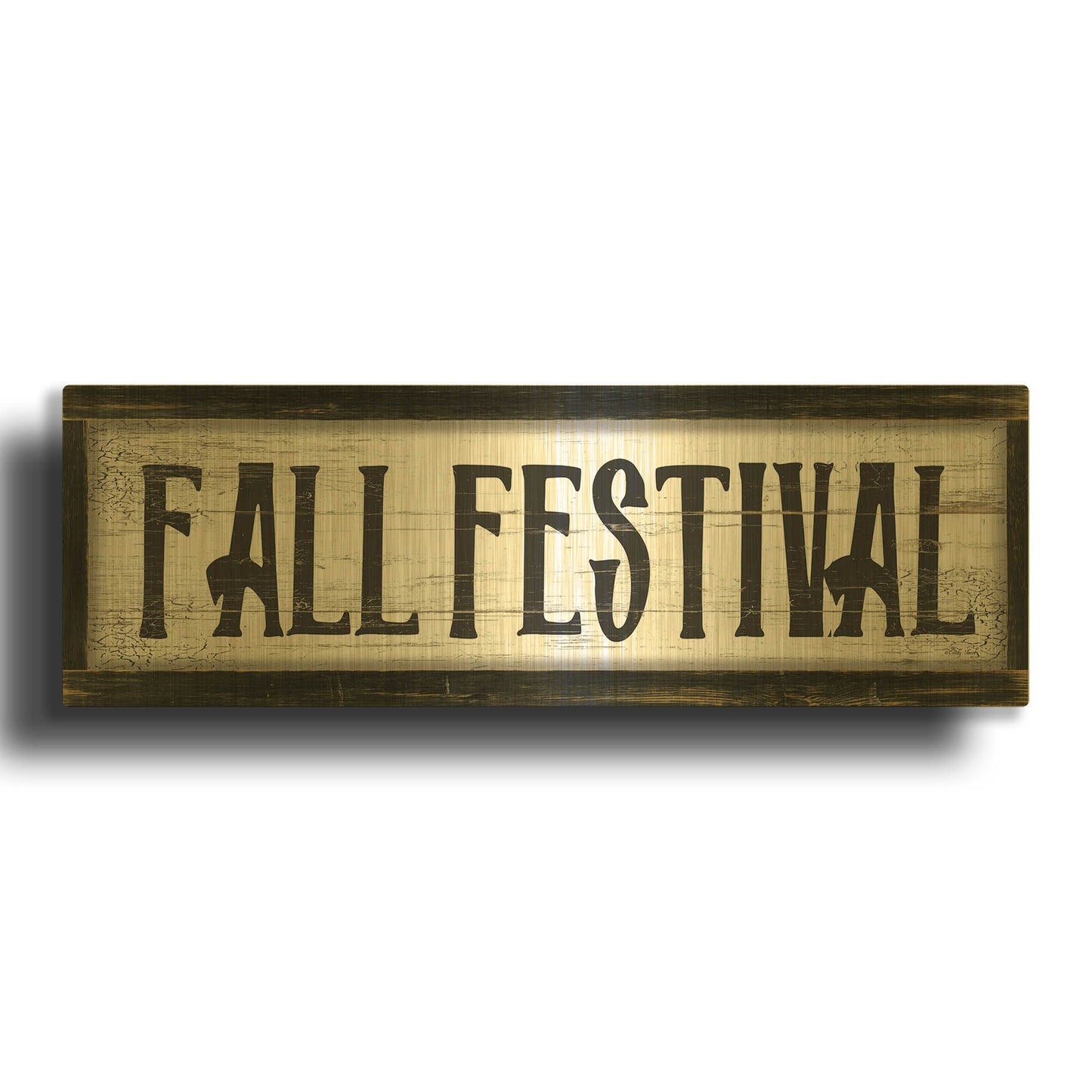 'Fall Festival' By Cindy Jacobs Gold Metal Wall Art